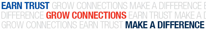 Our Values earn trust grow connections make a difference