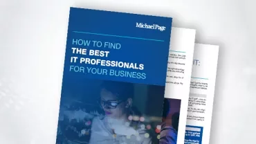Couverture d'un guide intitulé 'Comment trouver les meilleurs professionnels IT pour votre entreprise'.
